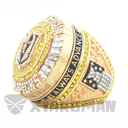 The 2023 VGK Golden Knights Stanley cup Championship Perfect Rings World Champions ring with necklace with Black wooden box 